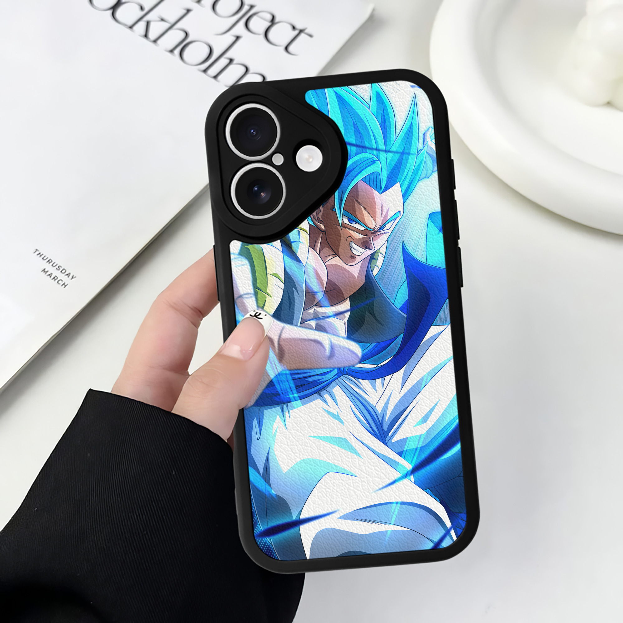 （画像用） ドラゴンボール DRAGON BALL 【iPhone 16シリーズ対応】シリコンスマホケース（レザー調） 材質：シリコン